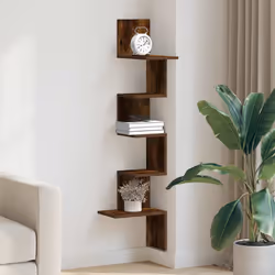VidaXL 860521 étagères Bois Chêne, Marron - Vue supplémentaire 3