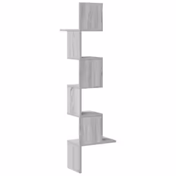 VidaXL 860522 étagères Bois Gris - Vue supplémentaire 6