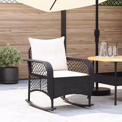 VidaXL 4104193 chaise d'extérieur Terrace Siège rembourré Polyuréthane, Acier Crème, Blanc