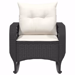 VidaXL 4104193 chaise d'extérieur Terrace Siège rembourré Polyuréthane, Acier Crème, Blanc - Vue supplémentaire 4