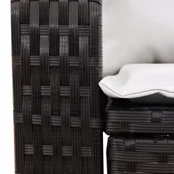 VidaXL 4104193 chaise d'extérieur Terrace Siège rembourré Polyuréthane, Acier Crème, Blanc - Vue supplémentaire 7
