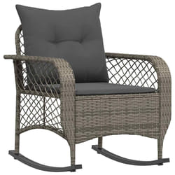 VidaXL 4104195 chaise d'extérieur Terrace Siège rembourré Polyuréthane, Acier Gris