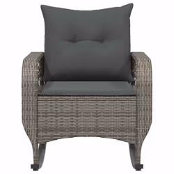 VidaXL 4104195 chaise d'extérieur Terrace Siège rembourré Polyuréthane, Acier Gris - Vue supplémentaire 4