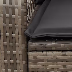 VidaXL 4104195 chaise d'extérieur Terrace Siège rembourré Polyuréthane, Acier Gris - Vue supplémentaire 7