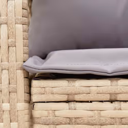VidaXL 4104196 chaise d'extérieur Terrace Siège rembourré Polyuréthane, Acier Gris - Vue supplémentaire 7