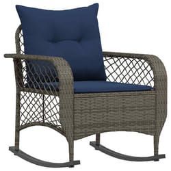 VidaXL 4104200 chaise d'extérieur Terrace Siège rembourré Polyuréthane, Acier Bleu