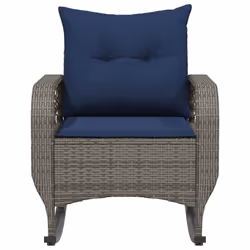 VidaXL 4104200 chaise d'extérieur Terrace Siège rembourré Polyuréthane, Acier Bleu - Vue supplémentaire 4