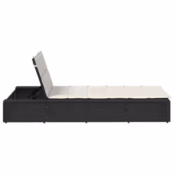 VidaXL 4104202 chaise d'extérieur Linge Siège rembourré Polyester Crème, Blanc - Vue supplémentaire 7