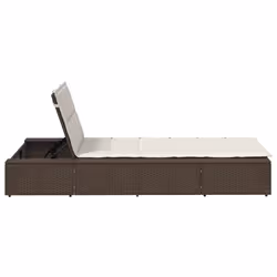 VidaXL 4104203 chaise d'extérieur Linge Siège rembourré Polyester Crème, Blanc - Vue supplémentaire 7