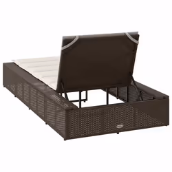 VidaXL 4104203 chaise d'extérieur Linge Siège rembourré Polyester Crème, Blanc - Vue supplémentaire 8