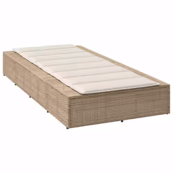 VidaXL 4104206 chaise d'extérieur Linge Siège rembourré Polyester Crème, Blanc - Vue supplémentaire 5