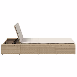 VidaXL 4104206 chaise d'extérieur Linge Siège rembourré Polyester Crème, Blanc - Vue supplémentaire 7