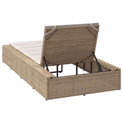 VidaXL 4104206 chaise d'extérieur Linge Siège rembourré Polyester Crème, Blanc - Vue supplémentaire 8