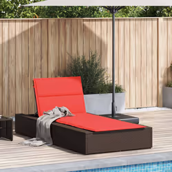 VidaXL 4104208 chaise d'extérieur Linge Siège rembourré Polyester Rouge