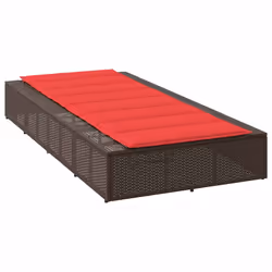 VidaXL 4104208 chaise d'extérieur Linge Siège rembourré Polyester Rouge - Vue supplémentaire 5