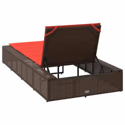 VidaXL 4104208 chaise d'extérieur Linge Siège rembourré Polyester Rouge - Vue supplémentaire 8