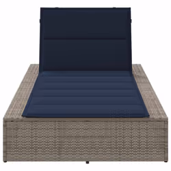 VidaXL 4104209 chaise d'extérieur Linge Siège rembourré Polyester Bleu - Vue supplémentaire 4