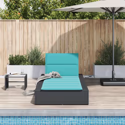 VidaXL 4104210 chaise d'extérieur Linge Siège rembourré Polyester Turquoise