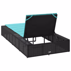 VidaXL 4104210 chaise d'extérieur Linge Siège rembourré Polyester Turquoise - Vue supplémentaire 8