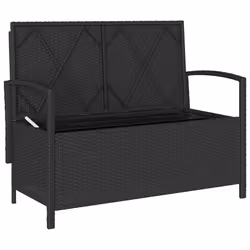 VidaXL 4104211 banc de jardin Rotin, Acier - Vue supplémentaire 6