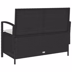 VidaXL 4104211 banc de jardin Rotin, Acier - Vue supplémentaire 8