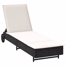 VidaXL 4104033, Linge, Siège rembourré, Polyuréthane, Acier, Crème, Blanc, 110 kg, 550 mm