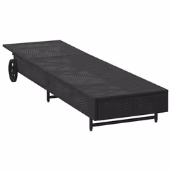 VidaXL 4104033 chaise d'extérieur Linge Siège rembourré Polyuréthane, Acier Crème, Blanc - Vue supplémentaire 5