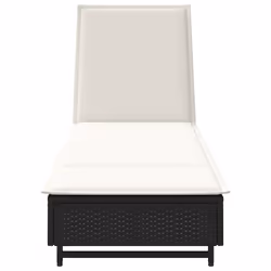 VidaXL 4104033 chaise d'extérieur Linge Siège rembourré Polyuréthane, Acier Crème, Blanc - Vue supplémentaire 6