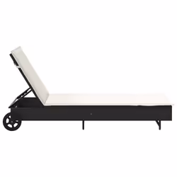 VidaXL 4104033 chaise d'extérieur Linge Siège rembourré Polyuréthane, Acier Crème, Blanc - Vue supplémentaire 7