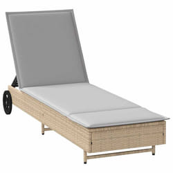 VidaXL 4104036 chaise d'extérieur Linge Siège rembourré Polyuréthane, Acier Gris