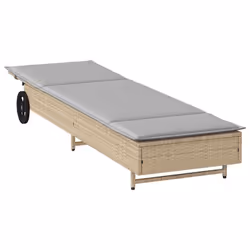 VidaXL 4104036 chaise d'extérieur Linge Siège rembourré Polyuréthane, Acier Gris - Vue supplémentaire 4