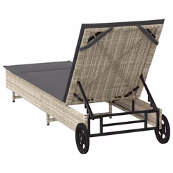 VidaXL 4104038 chaise d'extérieur Linge Siège rembourré Polyuréthane, Acier Gris - Vue supplémentaire 8