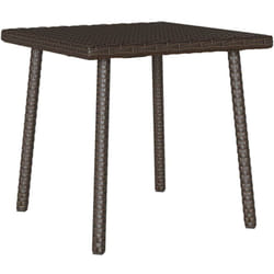 Vidaxl - Table basse de jardin rectangulaire marron 40x40x37 cm rotin