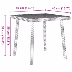 VidaXL 4104047 table de jardin - Vue supplémentaire 8