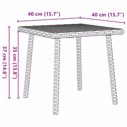 VidaXL 4104048 table de jardin Beige - Vue supplémentaire 8