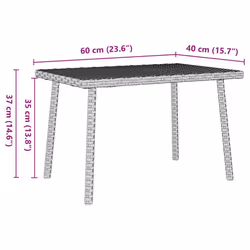 VidaXL 4104054 table de jardin Gris - Vue supplémentaire 8