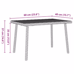 VidaXL 4104059 table de jardin Gris - Vue supplémentaire 8
