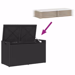VidaXL 4104060 banc de jardin Rotin, Acier - Vue supplémentaire 7