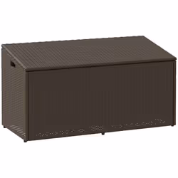 Cette boîte de rangement de jardin est parfaite pour garder vos coussins de meubles d'extérieur, fournitures de jardinage, se ...