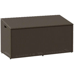 Vidaxl - Boîte de rangement de jardin marron 110x50x58 cm résine tressée