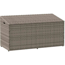 Vidaxl - Boîte de rangement de jardin gris 110x50x58 cm résine tressée