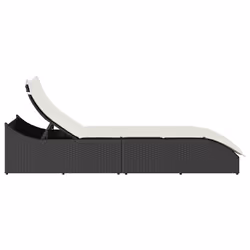 VidaXL 4104220 chaise d'extérieur Terrace Siège rembourré Polyuréthane, Acier Crème, Blanc - Vue supplémentaire 6