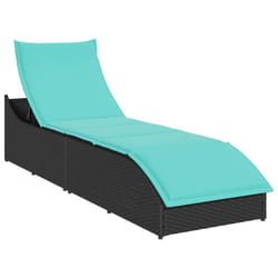 VidaXL 4104228 chaise d'extérieur Terrace Siège rembourré Polyuréthane, Acier Turquoise