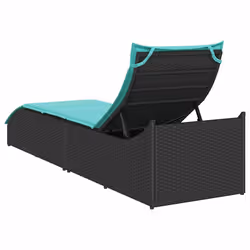 VidaXL 4104228 chaise d'extérieur Terrace Siège rembourré Polyuréthane, Acier Turquoise - Vue supplémentaire 7