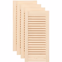 Ces portes d'armoires en bois avec un design à persiennes sont un choix parfait si vous souhaitez une pièce d'accent ou améli ...