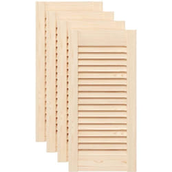 Vidaxl - Portes d'armoire à persiennes 4 pcs 61,5x29,5 cm pin massif