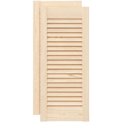 Vidaxl - Portes d'armoire à persiennes 2pcs 69x29,5cm bois de pin massif