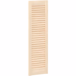 Cette porte d'armoire en bois avec un design à persiennes est un choix parfait que vous souhaitiez une pièce d'accent ou pour ...