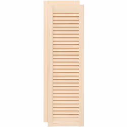 Ces portes d'armoires en bois avec un design à persiennes sont un choix parfait si vous souhaitez une pièce d'accent ou améli ...