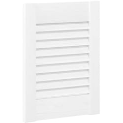 Vidaxl - Porte d'armoire à persiennes blanc 39,5x29,5 cm
